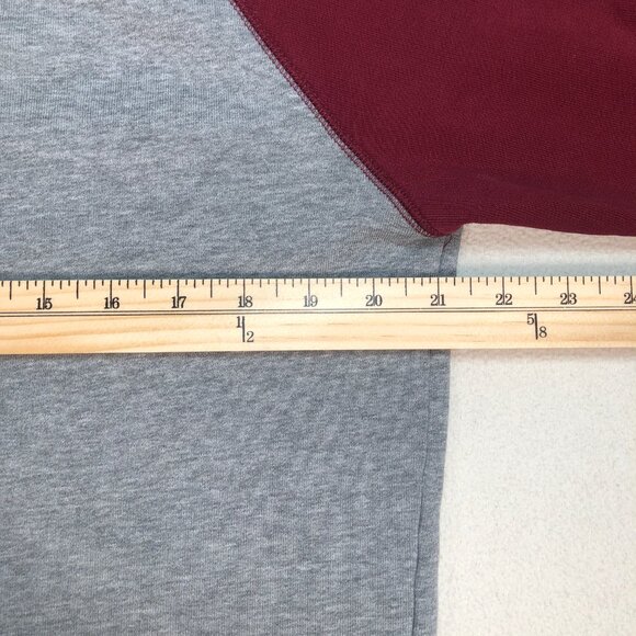 Carhartt‎ Sweater Men's M Gray Red Holbroock Bi-Color Sweatshirt Pullover - Picture 8 of 14